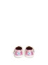 Back View - Click To Enlarge - 90175 - Tiny Classic glitter stripe woven toddler slip-ons