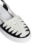 Detail View - Click To Enlarge - 10 CROSBY DEREK LAM - 'Leon' strappy ribbon ankle tie leather flats