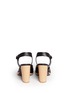 Back View - Click To Enlarge - 10 CROSBY DEREK LAM - 'Sasha' strappy ribbon leather espadrille sandals