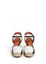 Front View - Click To Enlarge - 10 CROSBY DEREK LAM - 'Sasha' strappy ribbon leather espadrille sandals