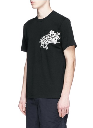 Front View - Click To Enlarge - SACAI - 'Paradise Garage' embroidery sweatshirt T-shirt