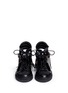 Front View - Click To Enlarge - EUGÈNE RICONNEAUS - 'Calcuta-Open' fringe cutout leather high top sneakers