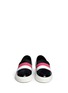 Front View - Click To Enlarge - EUGÈNE RICONNEAUS - 'Stacy-Rainbow' ponyhair vamp leather band slip-ons