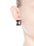Figure View - Click To Enlarge - KENNETH JAY LANE - Enamel pyramid clip earrings