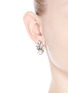 Figure View - Click To Enlarge - KENNETH JAY LANE - Crystal fan faux pearl stud earrings