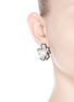 Figure View - Click To Enlarge - KENNETH JAY LANE - Crystal pavé flower stud earrings
