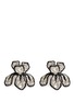 Main View - Click To Enlarge - KENNETH JAY LANE - Crystal pavé floral iris stud earrings