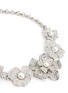 Detail View - Click To Enlarge - KENNETH JAY LANE - Crystal pavé glass pearl floral necklace