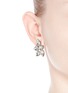 Figure View - Click To Enlarge - KENNETH JAY LANE - Teardrop crystal cluster stud earrings