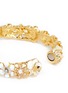 Detail View - Click To Enlarge - KENNETH JAY LANE - Glass crystal pavé pearl floral bracelet