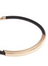 Detail View - Click To Enlarge - KENNETH JAY LANE - Curved bar pendant rubber necklace