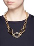 Figure View - Click To Enlarge - KENNETH JAY LANE - Rhombus link chain necklace