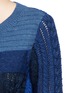 Detail View - Click To Enlarge - DIANE VON FURSTENBERG - 'Padma Intarsia' mix patchwork cotton sweater