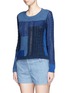 Front View - Click To Enlarge - DIANE VON FURSTENBERG - 'Padma Intarsia' mix patchwork cotton sweater