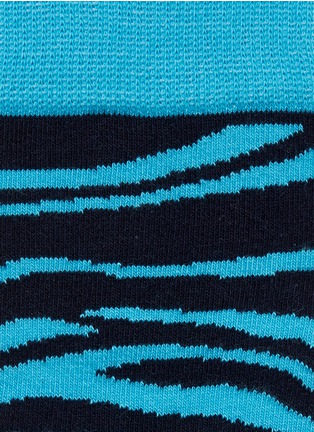 Detail View - Click To Enlarge - HAPPY SOCKS - Block Zebra socks