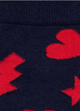 Detail View - Click To Enlarge - HAPPY SOCKS - 'Punk Love' socks