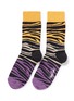 Main View - Click To Enlarge - HAPPY SOCKS - Block Zebra socks