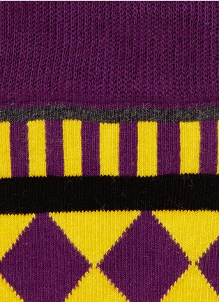 Detail View - Click To Enlarge - HAPPY SOCKS - 'Disco Tribe' socks