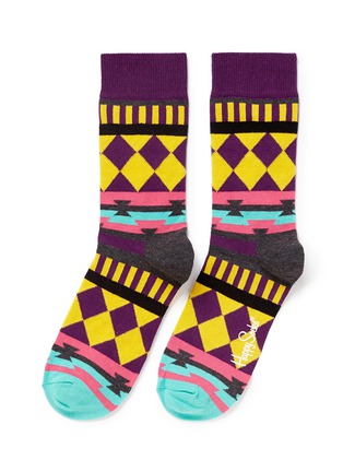 Main View - Click To Enlarge - HAPPY SOCKS - 'Disco Tribe' socks