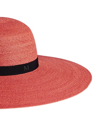 Detail View - Click To Enlarge - MAISON MICHEL - 'Blanche' bio dye hemp straw sun hat