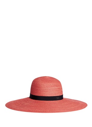 Main View - Click To Enlarge - MAISON MICHEL - 'Blanche' bio dye hemp straw sun hat