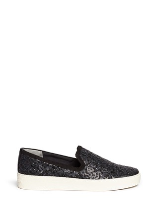 Main View - Click To Enlarge - SAM EDELMAN - 'Becker' squiggle sequin slip-ons 