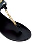 Detail View - Click To Enlarge - ANCIENT GREEK SANDALS - 'Chrysso' metal bead leather thong sandals