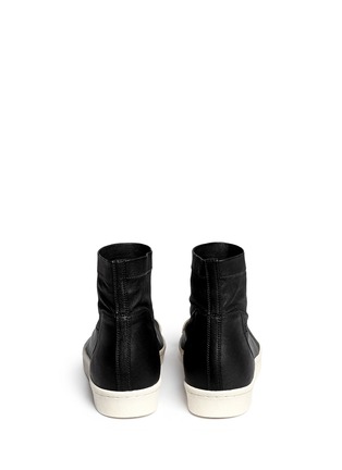 Back View - Click To Enlarge - RICK OWENS  - x adidas 'Superstar' stretch leather ankle boots