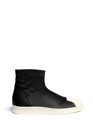 Main View - Click To Enlarge - RICK OWENS  - x adidas 'Superstar' stretch leather ankle boots