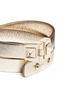 Detail View - Click To Enlarge - VALENTINO GARAVANI - 'Rockstud' double wrap hinge leather bracelet