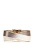 Back View - Click To Enlarge - VALENTINO GARAVANI - 'Rockstud' double wrap hinge leather bracelet