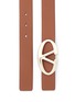 Detail View - Click To Enlarge - VALENTINO GARAVANI - Logo buckle leather belt