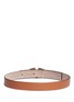 Back View - Click To Enlarge - VALENTINO GARAVANI - Logo buckle leather belt