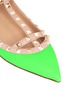 Detail View - Click To Enlarge - VALENTINO GARAVANI - Rockstud caged leather flats