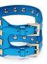 Detail View - Click To Enlarge - VALENTINO GARAVANI - 'Rockstud' cutout metallic leather bracelet