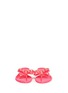 Figure View - Click To Enlarge - VALENTINO GARAVANI - Rockstud bow flat jelly sandals