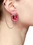 Figure View - Click To Enlarge - VALENTINO GARAVANI - Chain helix cuff single rhinestone earring