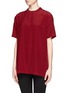Front View - Click To Enlarge - GIVENCHY - Silk T-shirt