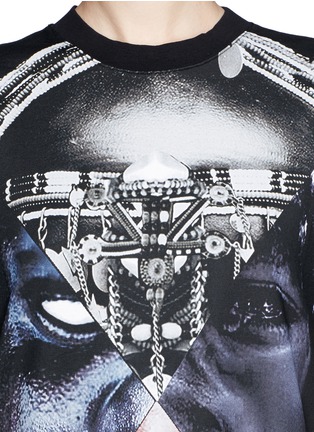 Detail View - Click To Enlarge - GIVENCHY - Face and robot component print T-shirt