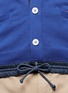 Detail View - Click To Enlarge - SACAI - Contrast drawstring hem cardigan