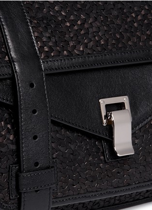 Detail View - Click To Enlarge - PROENZA SCHOULER - PS1 medium woven leather satchel