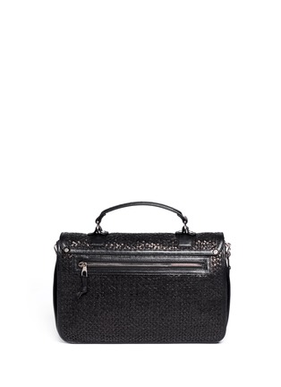 Back View - Click To Enlarge - PROENZA SCHOULER - PS1 medium woven leather satchel