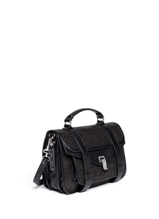 Figure View - Click To Enlarge - PROENZA SCHOULER - PS1 medium woven leather satchel