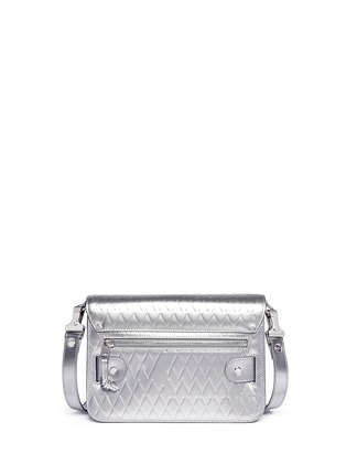 Back View - Click To Enlarge - PROENZA SCHOULER - PS11 Mini Classic embossed metallic leather bag