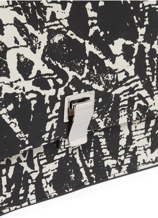 Detail View - Click To Enlarge - PROENZA SCHOULER - Print leather small lunch clutch
