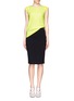 Figure View - Click To Enlarge - REED KRAKOFF - Cotton panel pencil skirt