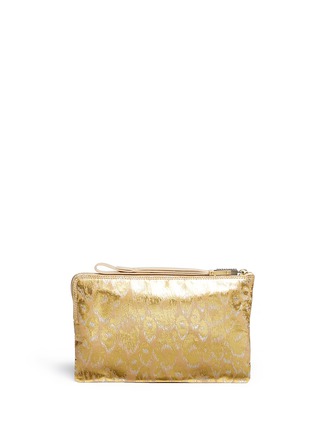 Back View - Click To Enlarge - LANVIN - Leopard brocade zip pouch