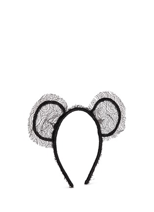 Figure View - Click To Enlarge - MAISON MICHEL - 'Heidi' lace bear ear headband