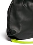 Detail View - Click To Enlarge - ALEXANDER WANG - Fluorescent leather gym sack