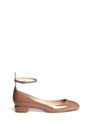 Main View - Click To Enlarge - VALENTINO GARAVANI - Patent leather ankle strap pumps